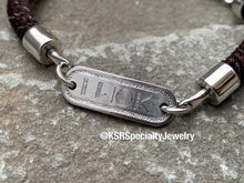 Load image into Gallery viewer, Horse Hair Bracelet w/ Engraved Sterling Center Plate