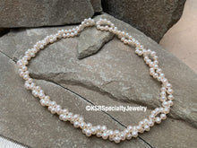 Load image into Gallery viewer, 39&quot; Multi-Wear White/Cream Colored 5.5mm Freshwater Pearl Necklace